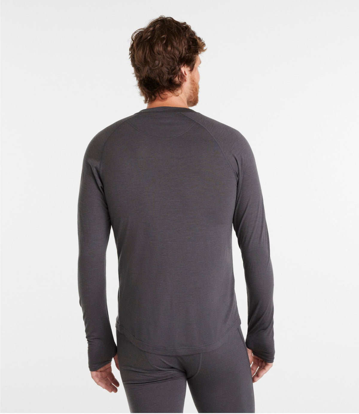 L.L.Bean Men's Cresta Ultralight 150 Crew Top Alloy Gray