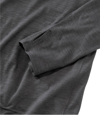 L.L.Bean Men's Cresta Ultralight 150 Crew Top Alloy Gray