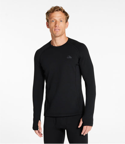 L.L.Bean Men's L.L.Bean Heavyweight Base Layer Crew Top Midnight Black