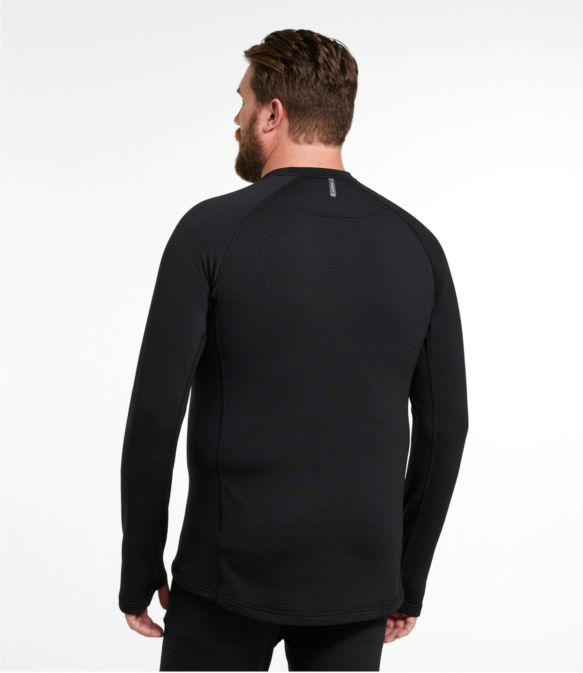 L.L.Bean Men's L.L.Bean Heavyweight Base Layer Crew Top Midnight Black