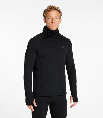 L.L.Bean Men's L.L.Bean Heavyweight Baselayer Hoodie Midnight Black