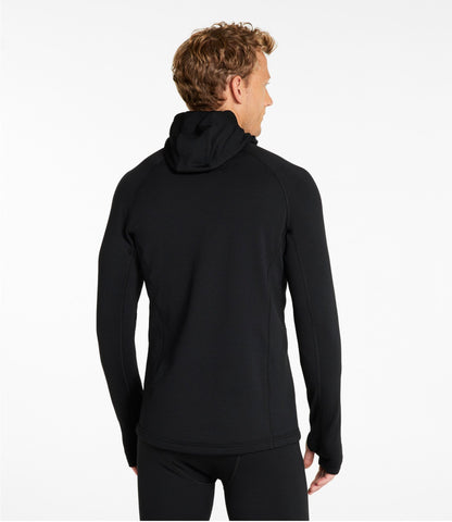 L.L.Bean Men's L.L.Bean Heavyweight Baselayer Hoodie Midnight Black