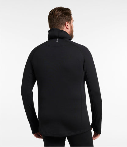 L.L.Bean Men's L.L.Bean Heavyweight Baselayer Hoodie Midnight Black