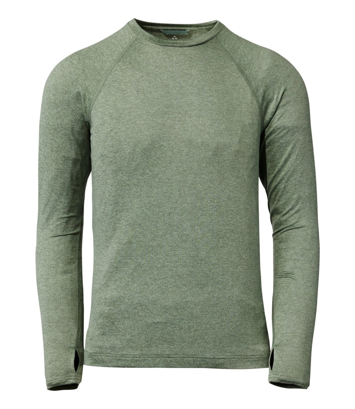 L.L.Bean Men's L.L.Bean Simple Soft Base Layer, Crew Faded Sage Heather