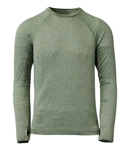 L.L.Bean Men's L.L.Bean Simple Soft Base Layer, Crew Faded Sage Heather