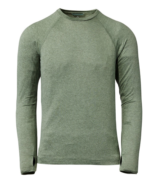L.L.Bean Men's L.L.Bean Simple Soft Base Layer, Crew Faded Sage Heather