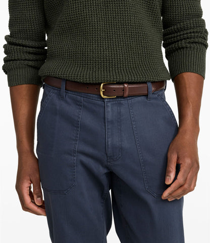 L.L.Bean Men's Chino Belt Chocolate Brown