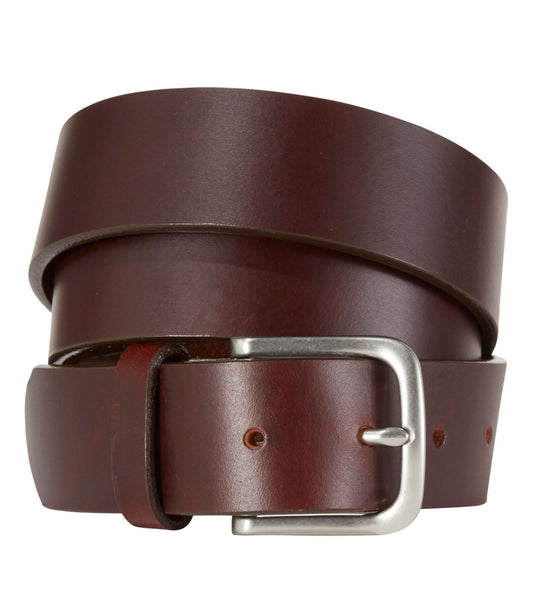 L.L.Bean Men's L.L.Bean Essential Leather Belt Brown
