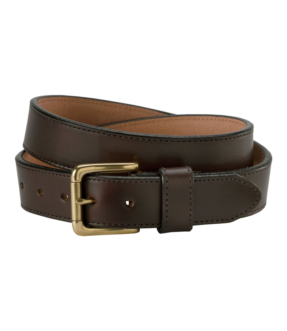L.L.Bean Men's Rugged Roller Belt Brown