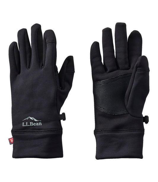 L.L.Bean Men's Primaloft Therma-Stretch Fleece Gloves Black
