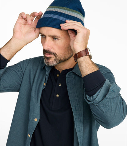 L.L.Bean Men's Pistil Clay II Beanie Blue