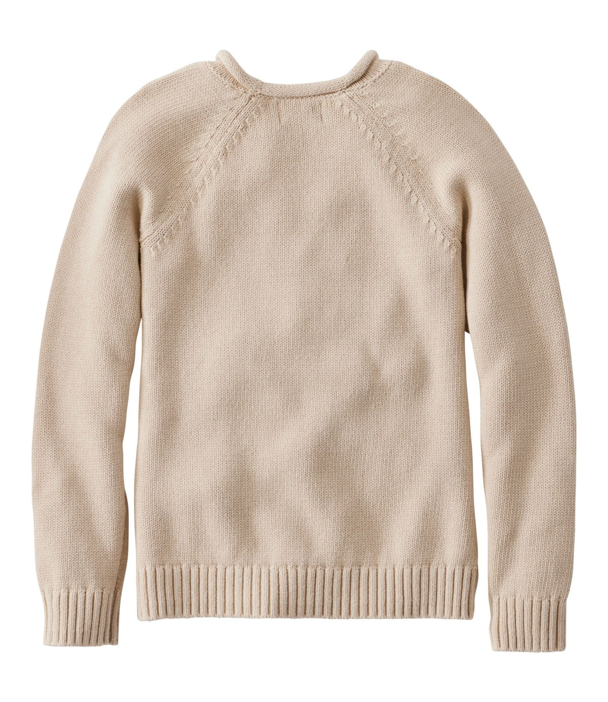 L.L.Bean Kids' Cotton Rollneck Sweater Oatmeal Dog