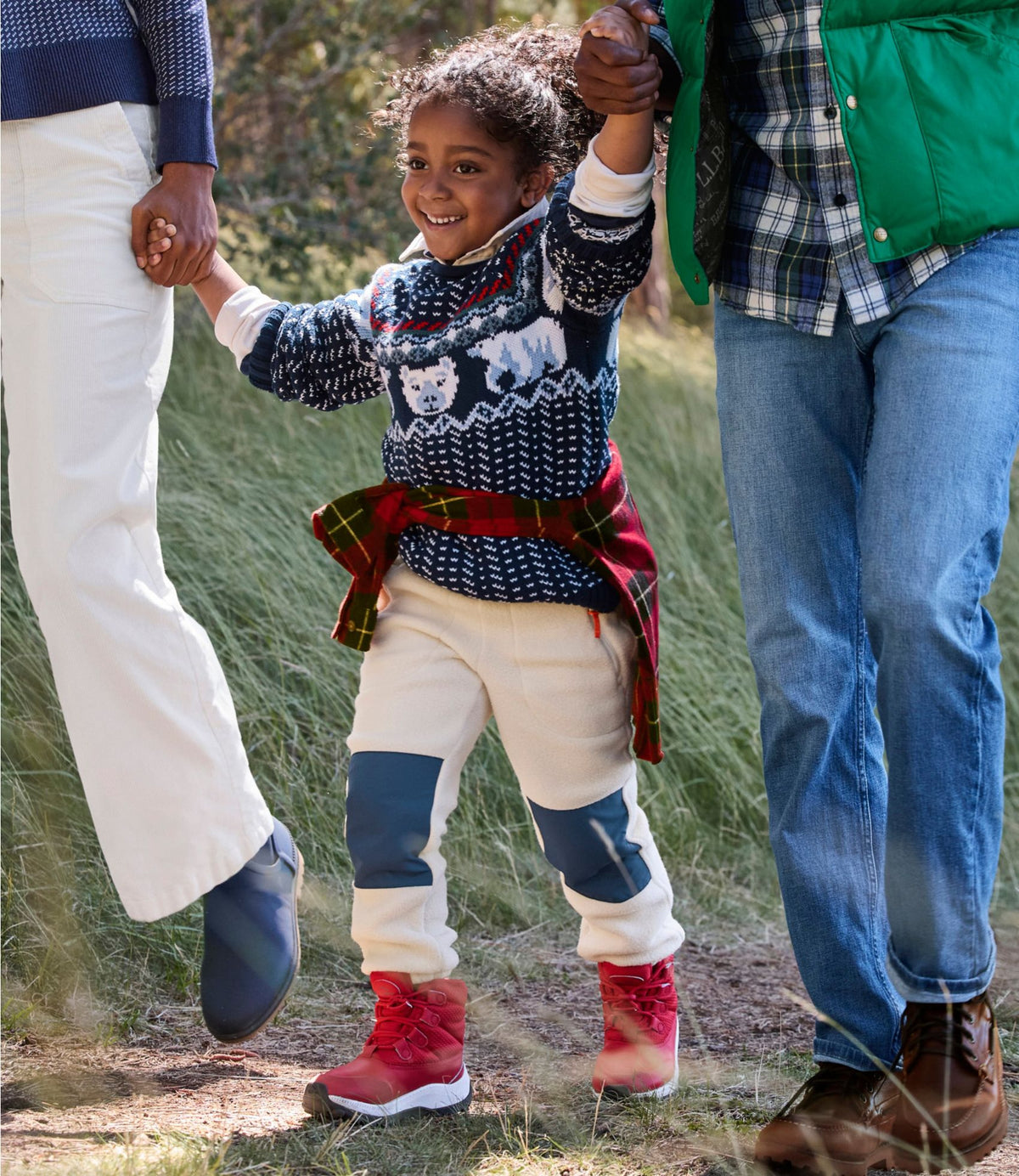 L.L.Bean Kids' Cotton Rollneck Sweater Oatmeal Dog