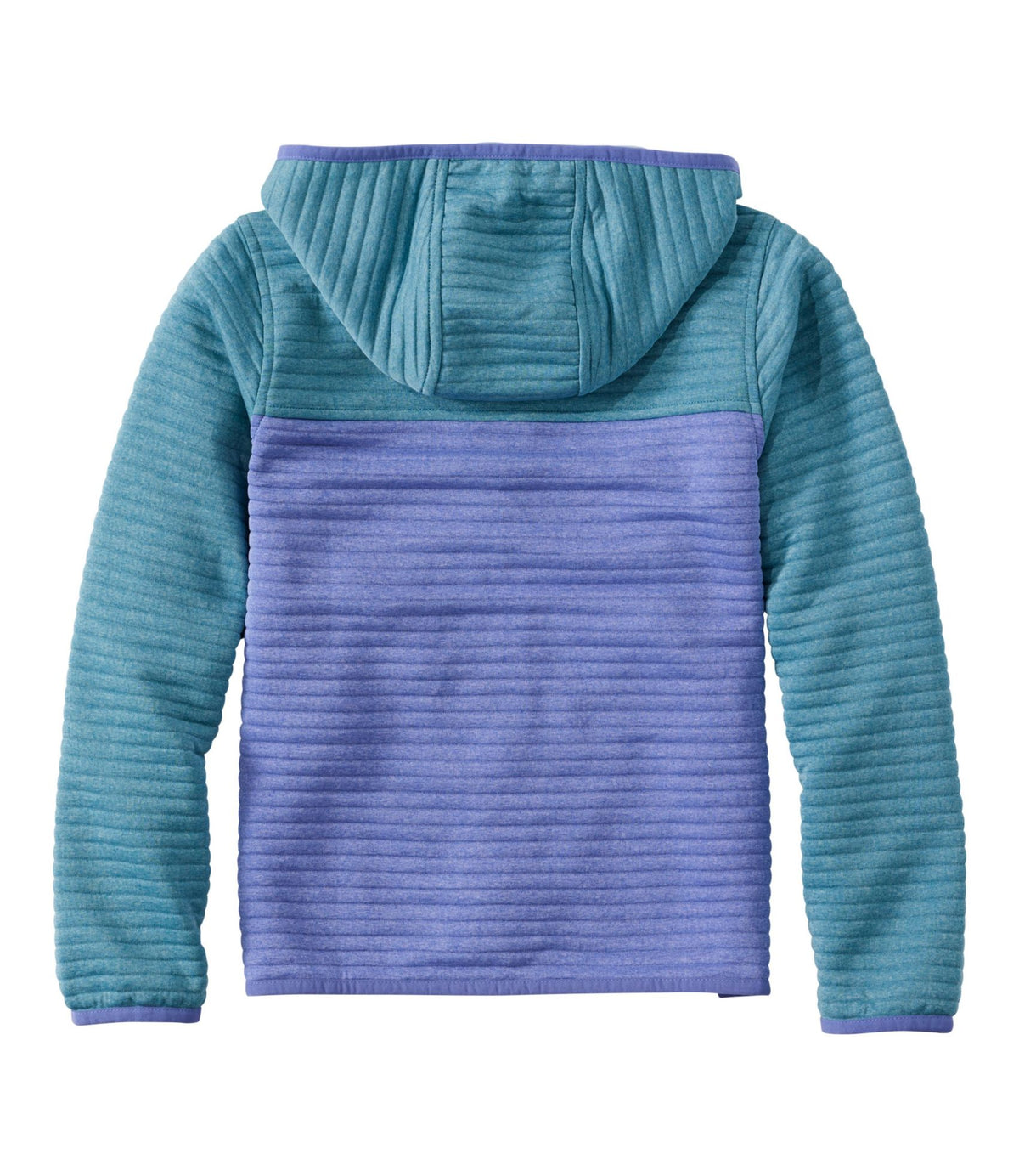 L.L.Bean Kids' Airlight Full-Zip Hoodie, Colorblock Antique Lilac/Iced Orchid