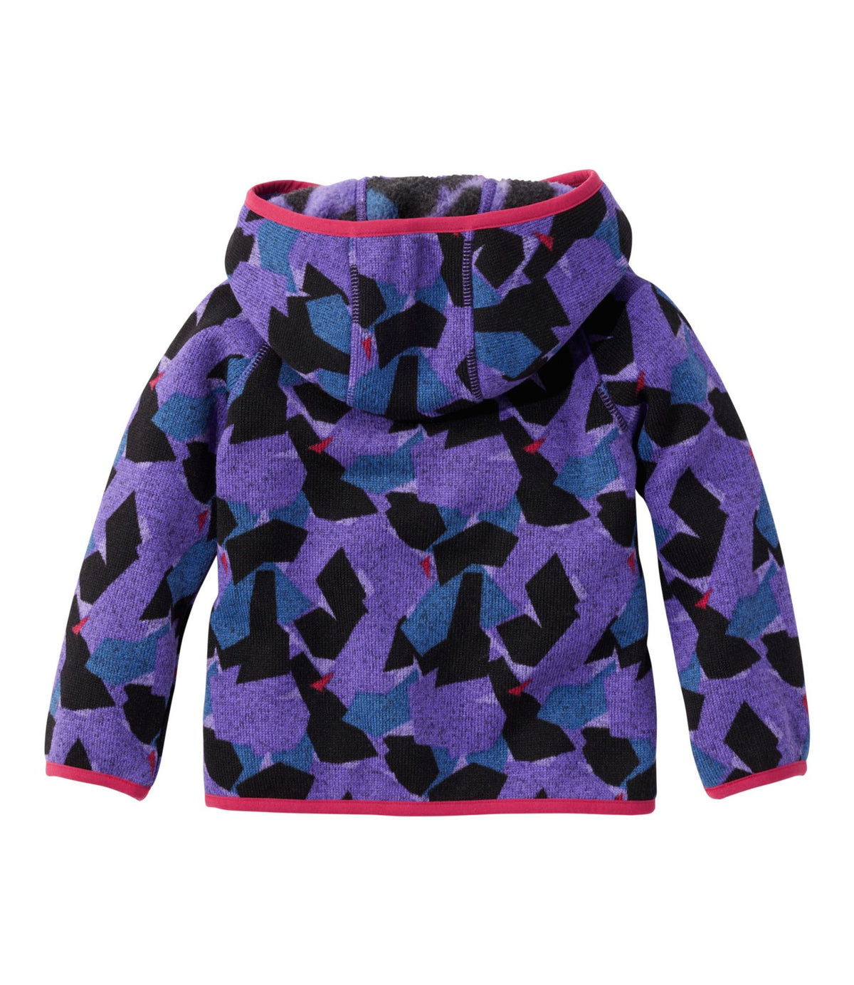L.L.Bean Infants' and Toddlers' L.L.Bean Sweater Fleece, Full-Zip Print Peak Purple Camo