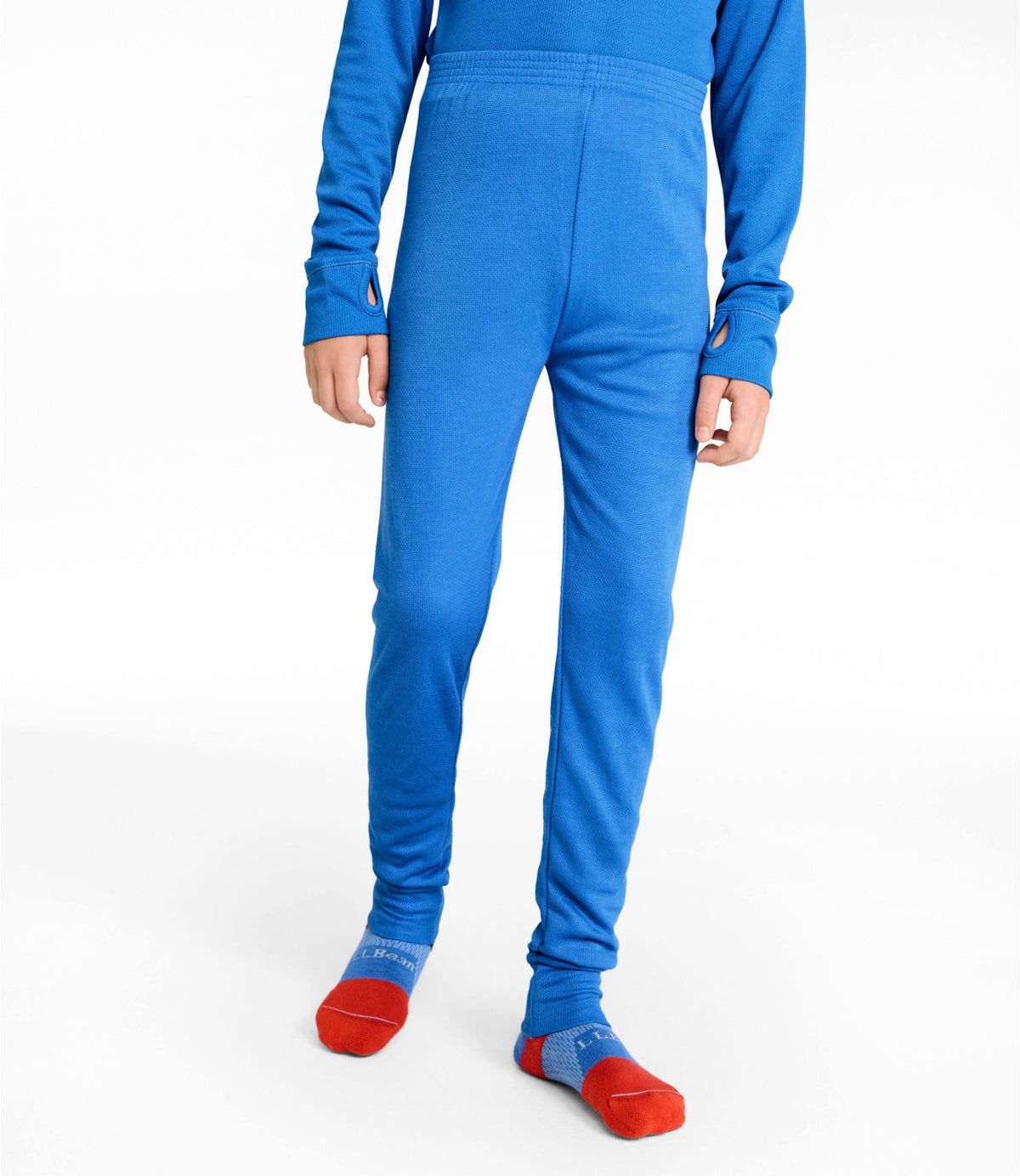 L.L.Bean Kids' Wicked Warm Midweight Long Underwear, Pants Cobalt Sea
