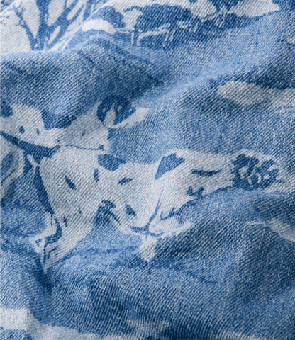 L.L.Bean Women's Signature Double L® Denim Barn Coat, Novelty Heritage Dogs