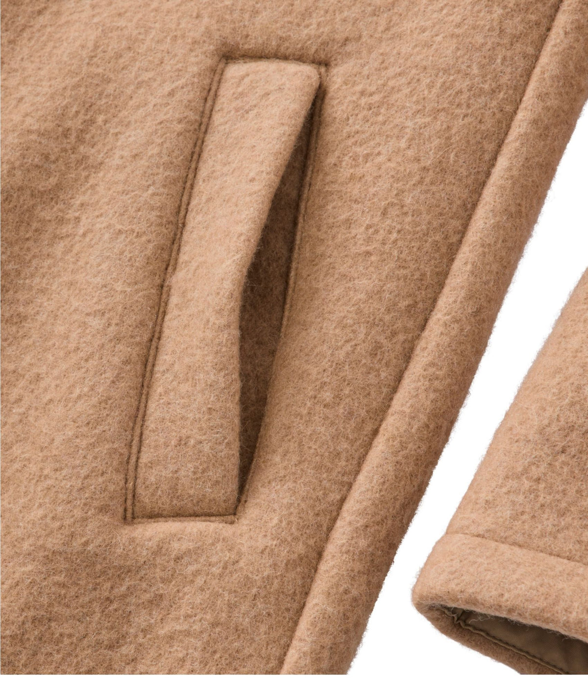 L.L.Bean Women's Bean's Boiled Wool Coat Camel Brown