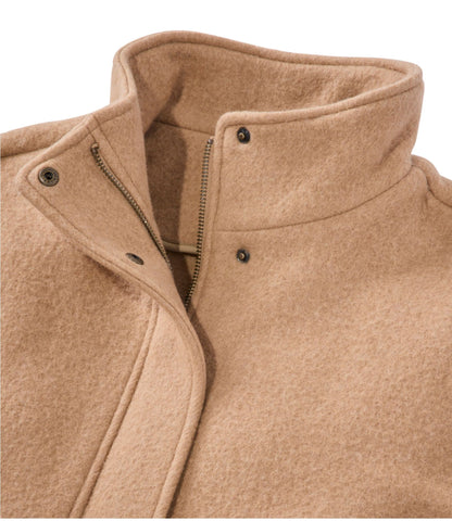 L.L.Bean Women's Bean's Boiled Wool Coat Camel Brown