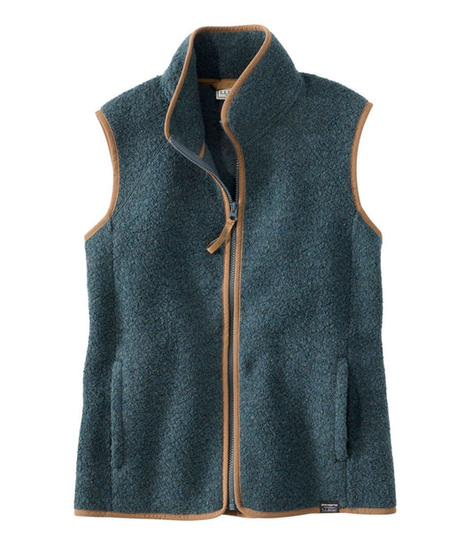 L.L.Bean Women's All Season Wool Fleece Vest Balsam