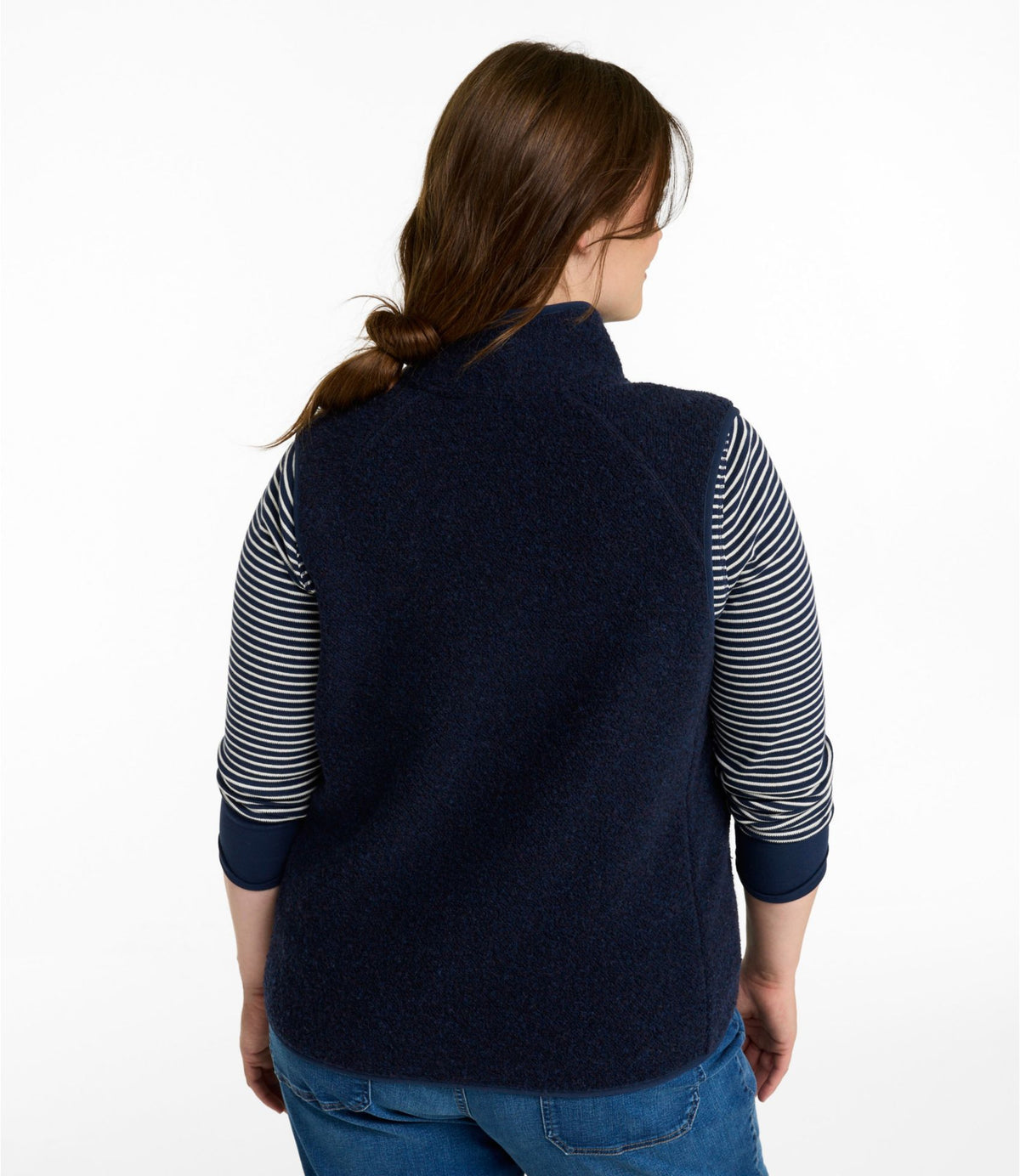 L.L.Bean Women's All Season Wool Fleece Vest Balsam