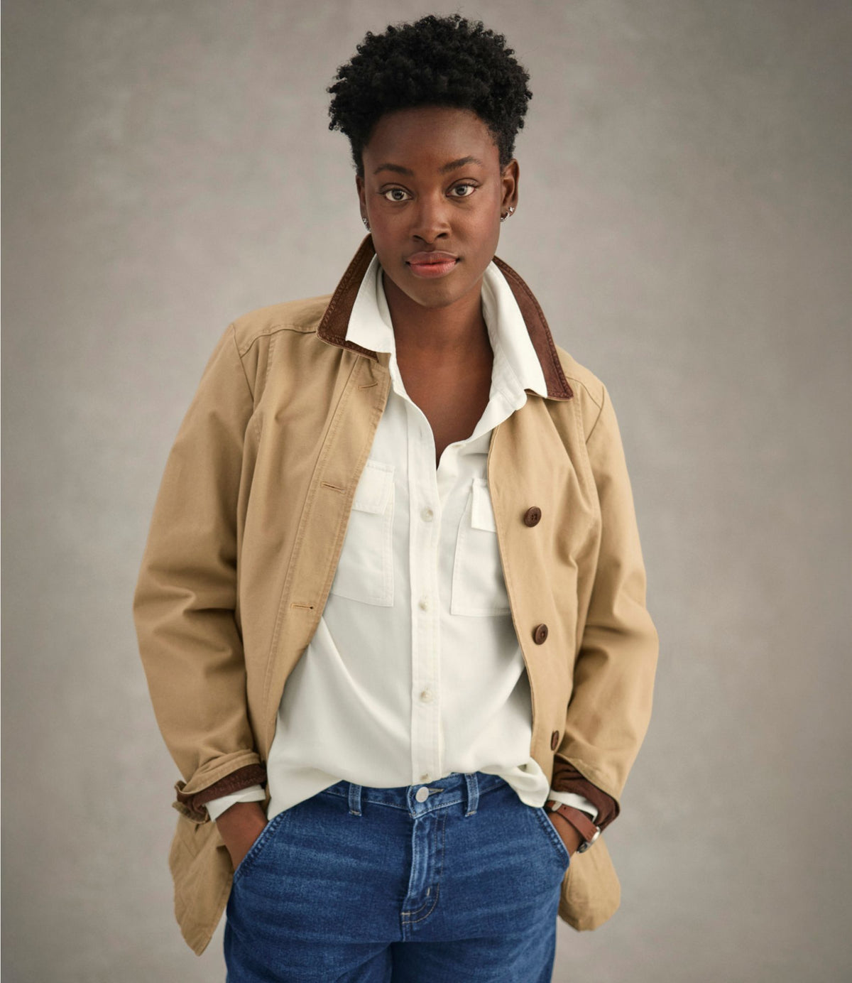 L.L.Bean Women's Adirondack Barn Coat, Flannel-Lined Dark Khaki