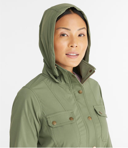 L.L.Bean Women's Boundless Softshell Jacket Deep Olive