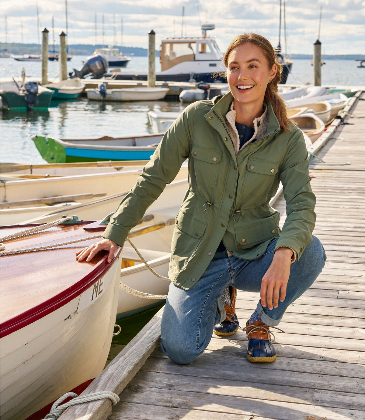 L.L.Bean Women's Boundless Softshell Jacket Deep Olive
