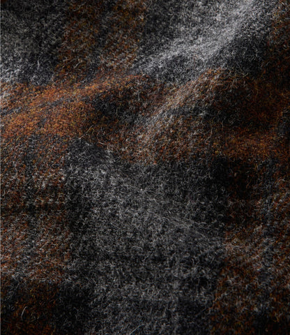 L.L.Bean Women's Signature Wool Chore Jacket Harris Tweed Gray/Brown Plaid