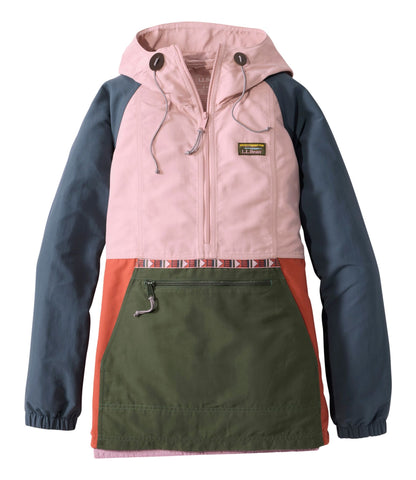 L.L.Bean Women's Mountain Classic Anorak, Multi-Color Antique Lilac/Thyme