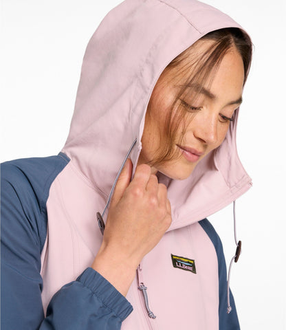 L.L.Bean Women's Mountain Classic Anorak, Multi-Color Antique Lilac/Thyme