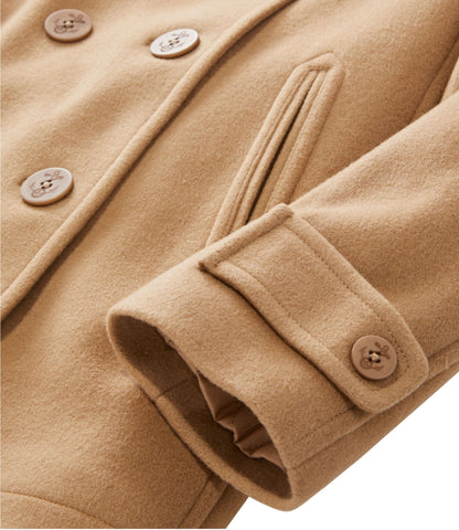 L.L.Bean Women's Classic Lambswool Peacoat Camel