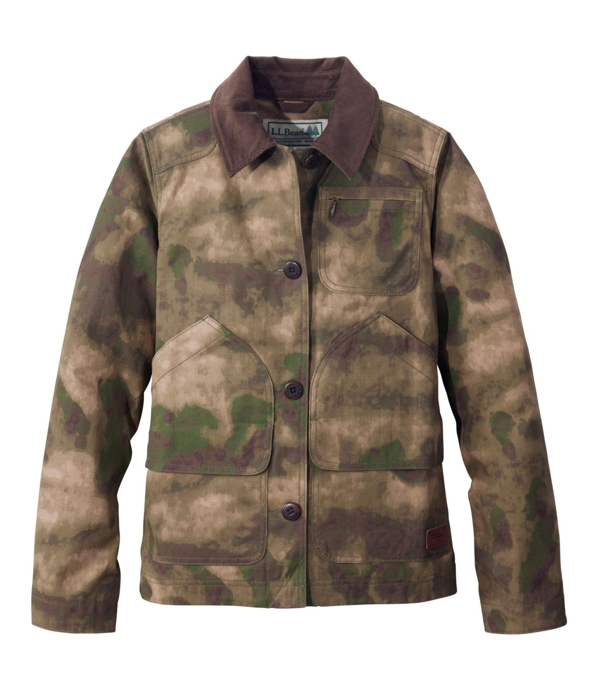 L.L.Bean Women's 1924 Field Coat Coastal Dune Camo
