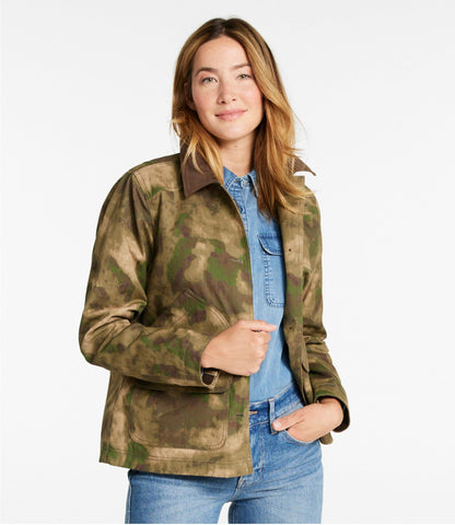 L.L.Bean Women's 1924 Field Coat Coastal Dune Camo