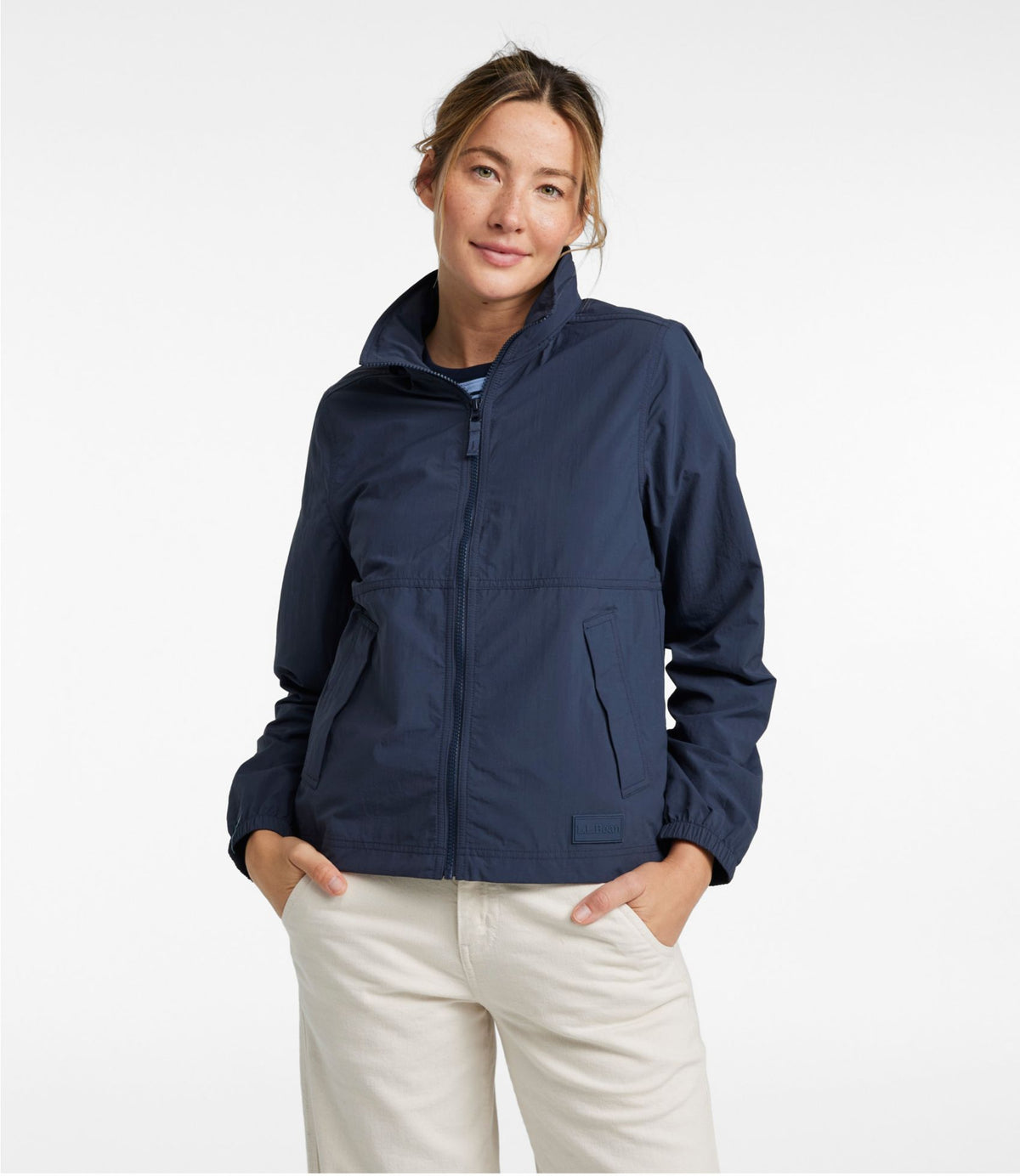 L.L.Bean Women's Light and Airy Windbreaker Sienna Brick/Adobe Rose