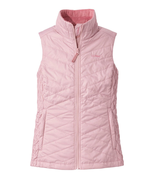 L.L.Bean Women's Fleece-Lined PrimaLoft Vest Antique Lilac