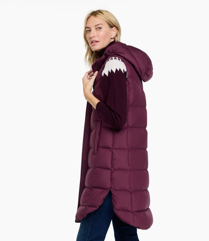 L.L.Bean Women's Popham Puffer Long Vest Fig