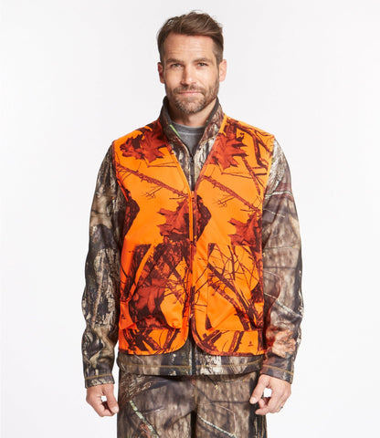 L.L.Bean Adults' Big Game Hunting Safety Vest, Camouflage Mossy Oak Blaze