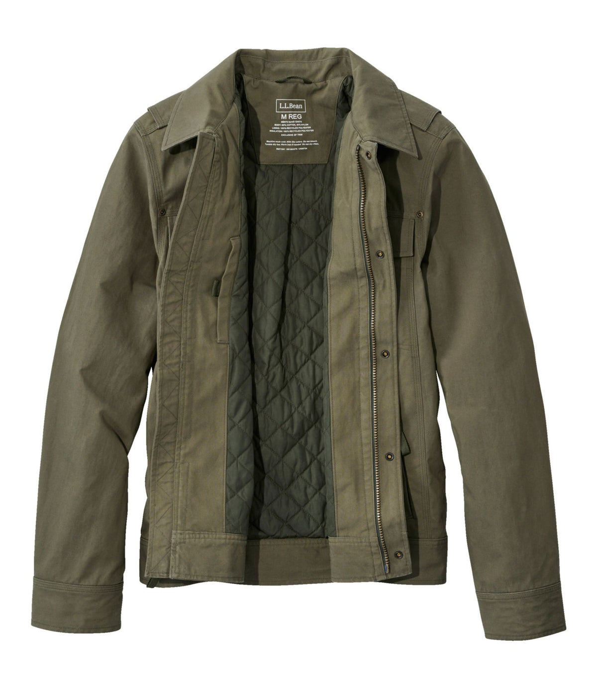 L.L.Bean Men's Bean's Insulated Utility Jacket Dark Loden