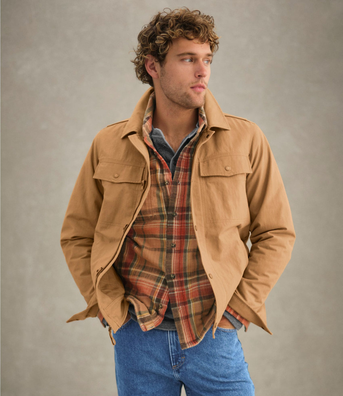 L.L.Bean Men's Bean's Insulated Utility Jacket Dark Loden