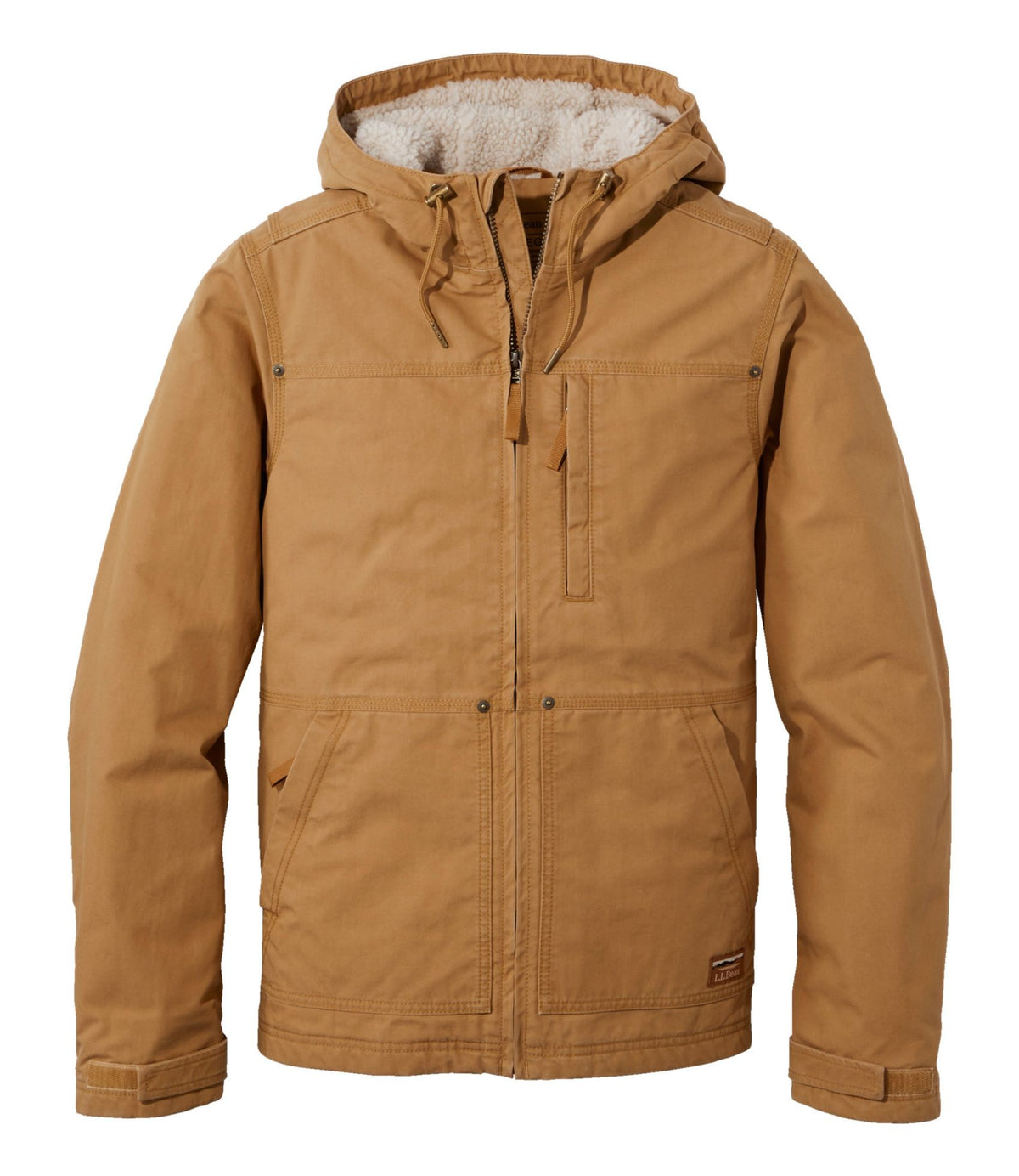L.L.Bean Men's Bean's Insulated Utility Hoodie Marsh Brown