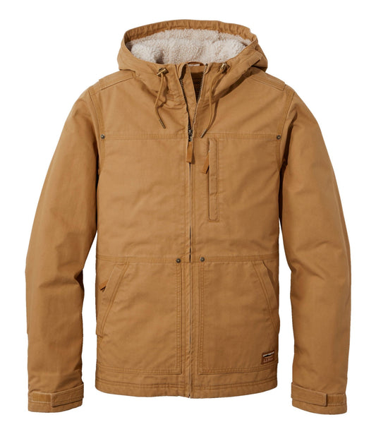 L.L.Bean Men's Bean's Insulated Utility Hoodie Marsh Brown