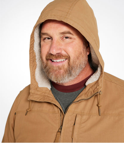 L.L.Bean Men's Bean's Insulated Utility Hoodie Marsh Brown