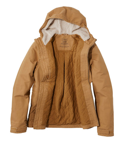 L.L.Bean Men's Bean's Insulated Utility Hoodie Marsh Brown