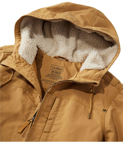 L.L.Bean Men's Bean's Insulated Utility Hoodie Marsh Brown