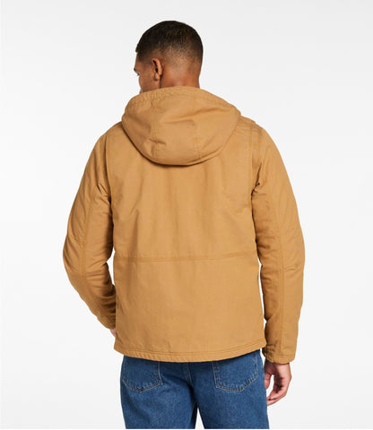 L.L.Bean Men's Bean's Insulated Utility Hoodie Marsh Brown