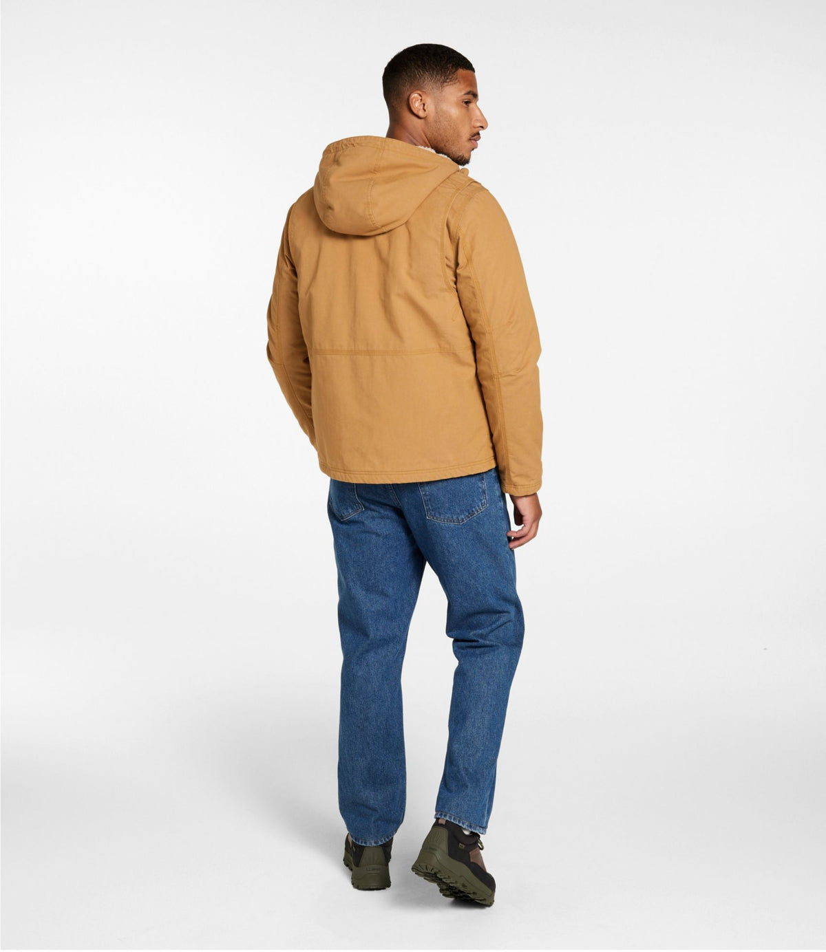 L.L.Bean Men's Bean's Insulated Utility Hoodie Marsh Brown