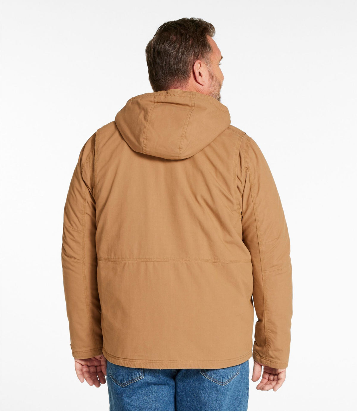 L.L.Bean Men's Bean's Insulated Utility Hoodie Marsh Brown