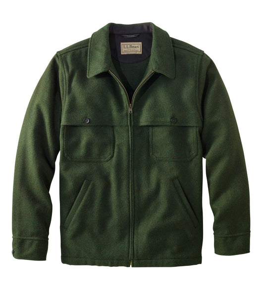 L.L.Bean Men's Maine Guide Zip-Front Jac-Shirt Loden