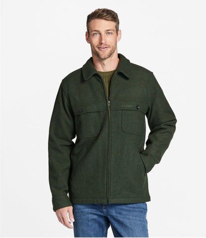 L.L.Bean Men's Maine Guide Zip-Front Jac-Shirt Loden